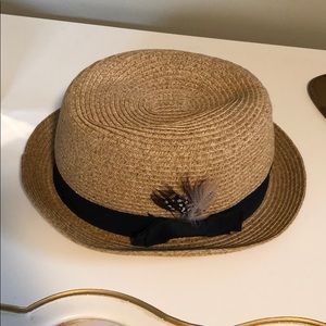 Nine West straw fedora